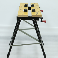 Usine réglable pliant métal Table de travail banc Table de travail du bois banc de travail support scie cheval