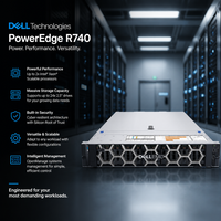 Serveur en rack Xeon Scalable 2U ultra-performant et tendance pour la virtualisation d'entreprise PowerEdge R740 en stock