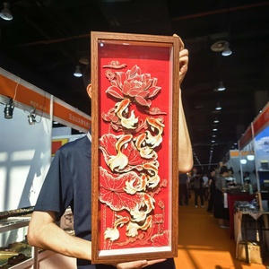 Esthétique de Dunhuang, Art Bouddhiste, Sculpture en Papier 3D, Décoration d'Intérieur, Artisanat Traditionnel, Boîte à Ombres en Papier 3D pour Galerie d'Art - Product Image 1