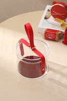 Prêt stock vente en gros transparent acrylique main boîte-cadeau boîte à bonbons coloré boîte-cadeau de Noël rond seau boîte à main!