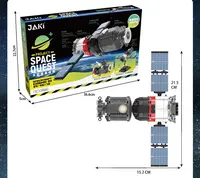 Spazio aerospaziale volo lanciarazzi Building Blocks Kit mattoni rivelatore modello giocattoli