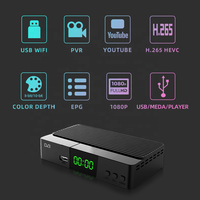 Oem personalizar decodificador DVB-T2/dvb-t, receptor digital de tv hd dvb t2 h.265 1080p receptor wifi conjunto caixa superior decodificador