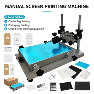 High Quality New Manual Screen Printing Machine for Square/Oval Bottles Plastic Bags Cards Paper-Silk Screen Printer
