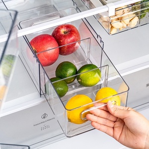 Boîte de rangement transparente grande capacité pour réfrigérateur, en plastique moulé par injection, de qualité alimentaire, compatible congélateur, pour le tri des fruits - Product Image 3