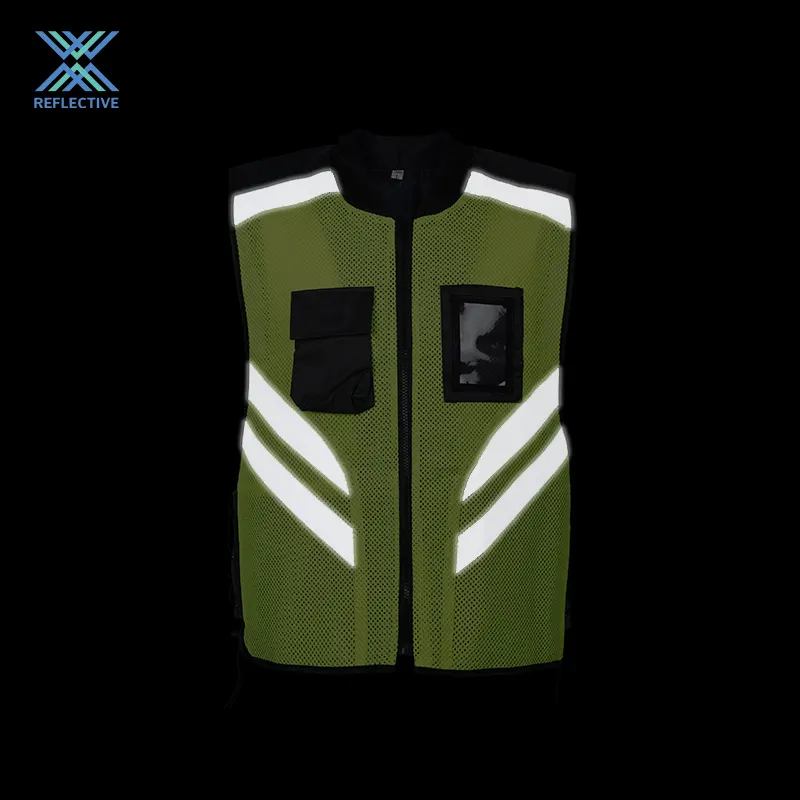 Lx Groothandel Laag Moq Ingenieur Veiligheidsvest Industrieel Vest Klasse 2 Reflecterende Vest Veiligheidsvest Constructie