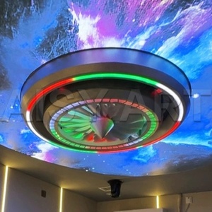 Ventilador Turbo personalizable, tecnología espacial, estilo de fondo de hierro forjado, soldadura de pared, Metal ambiental superior para Bar KTV - Product Image 2