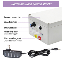 Machine à traire portable 10L, rechargeable sur batterie, à vitesse pulsatoire réglable, pour bovins et volailles