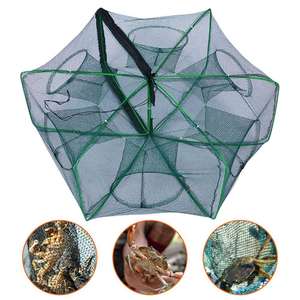 Pliable Double Noeud Piège De Pêche Hexagone Octogone <span class=keywords><strong>Filet</strong></span> De Coulée À La Main pour Écrevisses Crevettes <span class=keywords><strong>Poisson</strong></span> Catcher Cage Maille Outil - Product Image 2