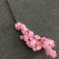 Ranting Bunga Sakura Buatan Realistis, Bunga Plastik Buatan Tangan untuk Pernikahan, Hari Valentine, Hotel