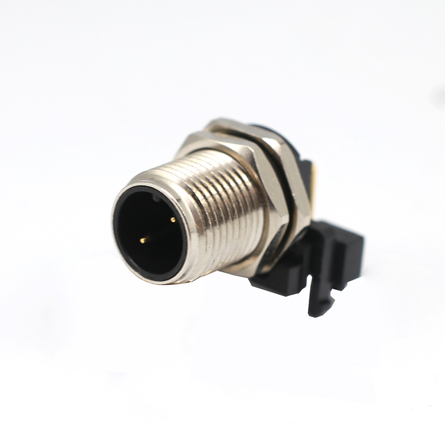 Dongguan Panel Mount M12 Coded Connectors 2 Pin Harness IP67/IP68 Waterproof Copper Contact 10A/6A Rated Custom Length