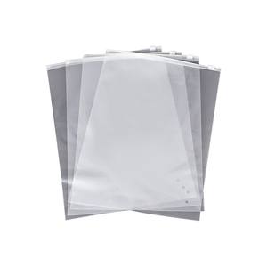 Reusable Clear Custom PE <b>Plastic</b> Security <b>Zipper</b> <b>Bags</b> with Gravure Printing for clothing Packaging - Product Image 4