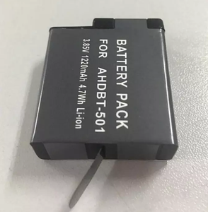 <span class=keywords><strong>Gopro</strong></span> Hero <span class=keywords><strong>5</strong></span> Batterie 1220mAh Batterie Rechargeable pour <span class=keywords><strong>Gopro</strong></span> Hero5 Noir Accessoires Pour Caméra Sport - Product Image 2