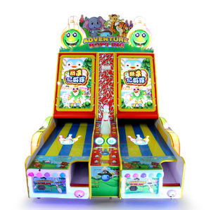 Doble jugadores Arcade moneda operado Video máquina de bolos de aventura juegos de bolos lotería máquina - Product Image 1