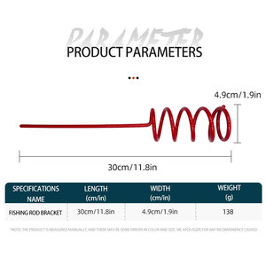 Porte-<span class=keywords><strong>canne</strong></span> à pêche en spirale robuste supports de poteau insérer le support de repos <span class=keywords><strong>au</strong></span> sol tient la <span class=keywords><strong>canne</strong></span> à pêche en métal pour la pêche à la banque - Product Image 6