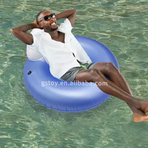 Thickened PVC Tanning Pool Lounger Float Water Floating Swim Ring Inflatable Float Mat