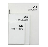 Cuir Pu blanc, taille personnalisée, adhésif, pour ordinateur portable, feuilles vierges, Sublimation, transfert de chaleur, impression UV, Agenda