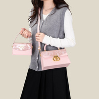 Sacs à main de luxe pour femmes, lot de 2, style rétro géométrique, avec fermoir, durables, portables, sac à bandoulière simple