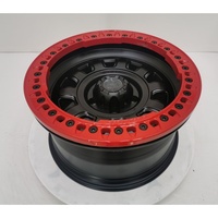 Nouvelles jantes en alliage d'aluminium forgé 6061 T6 Geruida noir mat rouge maille 17-18-20 personnalisées S3-00049