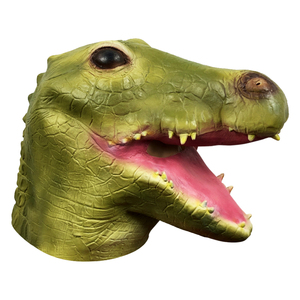 Máscara de Cabeza de Cocodrilo de Látex, Accesorio de Disfraz Realista para Fiestas de Halloween, Eventos de Carnaval y Espectáculos - Product Image 5