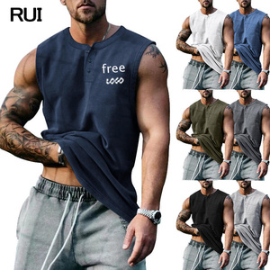 Camiseta sin mangas con logotipo personalizado de verano para hombre, camisetas deportivas Vintage de calle, camisetas deportivas de baloncesto para hombre, camiseta sin mangas holgada para hombre - Product Image 1