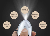 Alarme personnelle LED 130 dB la plus vendue, porte-clés en ABS+métal, certifiée CE, pour femmes, enfants et seniors