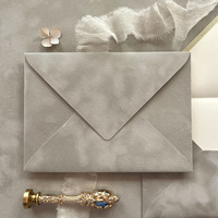 Enveloppe d'invitation de mariage personnalisée en velours de luxe, estampillée à chaud et bronzée, cadeau exquis pour rendez-vous galants et Saint-Valentin