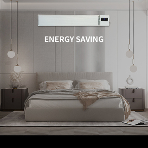 Tấm Sưởi Công Nghệ Cao Bằng Nhôm Màu Đen Máy Sưởi Không Khí Trong Phòng Hồng Ngoại Có Điều Khiển Từ Xa - Product Image 4