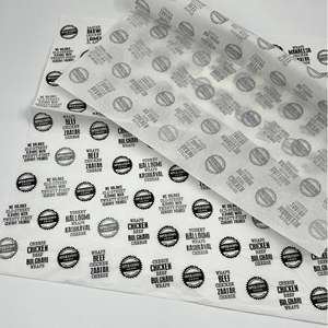 Food Grade Wrapping <b>Paper</b> for Snack Hamburger Oil Proof Custom Logo Printed Packaging <b>Paper</b> for Food - Product Image 4