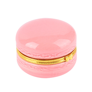 Belle boîte à bijoux en céramique rose anneau bibelot organisateur Macaron <span class=keywords><strong>Limoges</strong></span> bibelots boîtes dans la boîte <span class=keywords><strong>de</strong></span> présentation - Product Image 2