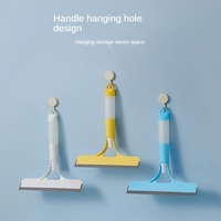 Nettoyeur de vitres double face souple, écologique, durable, avec poignée en plastique et caoutchouc, pulvérisation d'eau, pour pare-brise, carrelage et verre