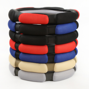 <span class=keywords><strong>Funda</strong></span> para <span class=keywords><strong>Volante</strong></span> de Coche de Cuero de Color Deportivo de Diseño Nuevo, Accesorio de Moda Universal - Product Image 4