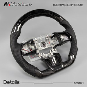 Volante de fibra de carbono personalizado para Kia Stinger GT GTS GT1 GT2 GT-Line 2018-2024 con pantalla LED inteligente de RPM - Product Image 3