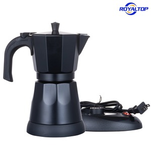 Cafetera Espresso Portátil Moderna para el Hogar / Cafetera Eléctrica de Aluminio Tipo Moka con Logotipo Personalizado - Product Image 1