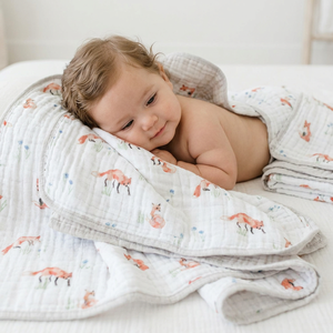 Blanket <b>For</b> Newborn Baby OEM Soft Cotton Cozy Infant Bedding Breathable Swaddle Premium Quality Baby Blanket Wholesale Supplier - Product Image 1