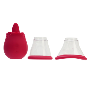 Vibratore Rosa 3 in 1 con Funzione di Succhiamento e Leccamento del Clitoride, Alimentazione USB, Giocattolo Sessuale per Masturbazione Femminile - Product Image 6