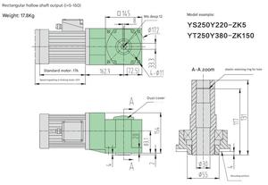 Entraînement orthogonal à faible bruit industriel couple élevé arbre creux de taille moyenne réducteur à engrenage conique à angle droit - Product Image 5