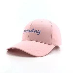 사용자 정의 코튼 6 패널 남성 아빠 모자 일반 핑크 야구 모자 제조