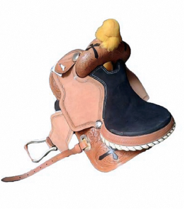 Silla de Montar Western de Cuero Premium con Diseños Intrincados Tallados a Mano, Estilo Vaquero Clásico y Acabados Artesanales Detallados - Product Image 6