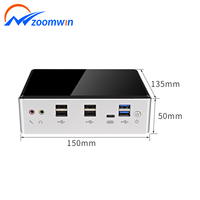 ZOOMWIN - Ordenador de Escritorio en Oferta, PC con Ce-leron J4125 N5095, DDR4, SSD, Pantalla 4K, Win10/11, Mini PC