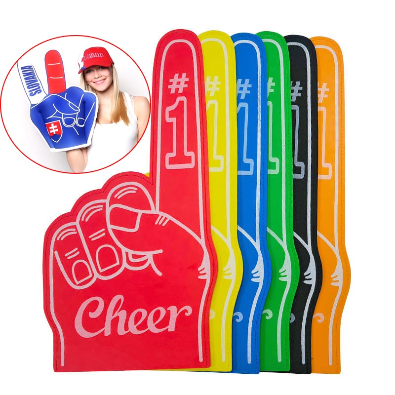 TOGEVAL 3x Cheerleading Schaumstoff Hände - Lila Fan Finger Für Sportevents