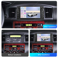Autoradio multimédia MEKEDE avec plusieurs systèmes d'interface utilisateur intégrés, Car-play Auto pour Toyota Corolla E120 BYD F3 2003-2006 7 pouces