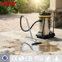 Aspirateur Cyclone à Double Moteur 3000W, Électrique Humide/Sec, Souffleur, Commercial et Industriel, Capacité 70L, Aspiration 20kPa, Idéal Hôtellerie
