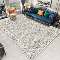 Large 3D Printed Beige Floor Carpet Rugs Living Room Large Carpets and Rugs