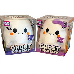 Crazy Fun Ghost Squishy X-55 รุ่นโบว์โบว์สีขาวและสีม่วง ผลิตในประเทศจีน วัสดุอื่นๆ - Product Image 1