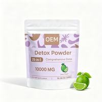 Poudre Détox Adulte 25-en-1 Détox Complet 10000mg Saveur Citron Vert 300g 10.58oz Complément Alimentaire