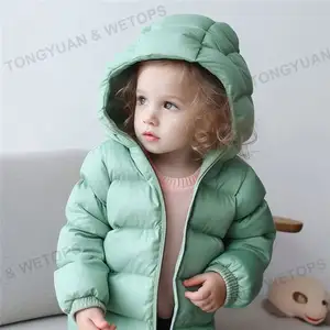 사용자 정의 의류 아기 소녀 재킷 키즈 소년 라이트 다운 코트 귀 까마귀 소녀 옷 유아 의류 어린이 재킷