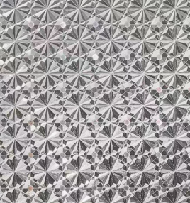 Film adhésif pour fenêtre en vinyle, rayures verticales, protection contre les UV à 96 %, film givré auto-adhésif, film décoratif statique - Product Image 5