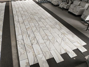 Pierre naturelle coupée à la taille carreaux de marbre doré calacata pour sol de salle de bain décoration murale - Product Image 2