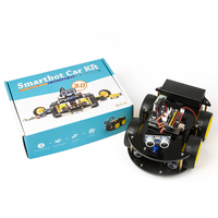 Kit de démarrage de voiture robot intelligente R3 pour Arduino UNO avec tutoriel d'apprentissage, application BT, programmation DIY, jouet éducatif STEM pour enfants