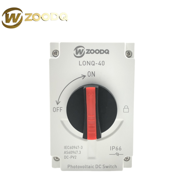 IP66 M20 Waterproof 1000v-1200v 32A 4P Isolator Switch Solar Connector DC 1000v 1500V Plastic 1500V Isolation Disconnect Switch
